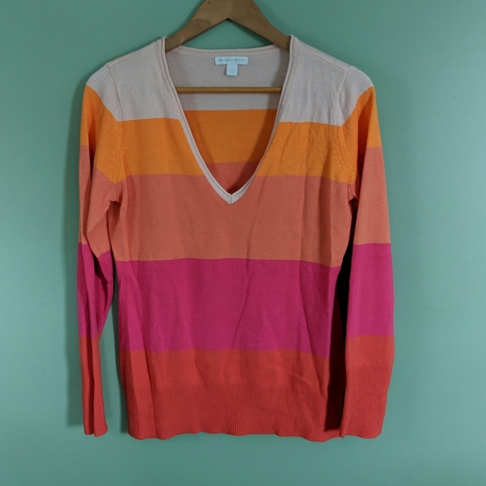 NY&Co Color Block Sweater